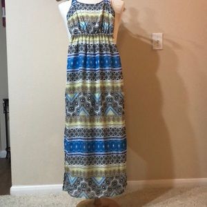 Multi colored maxi dress